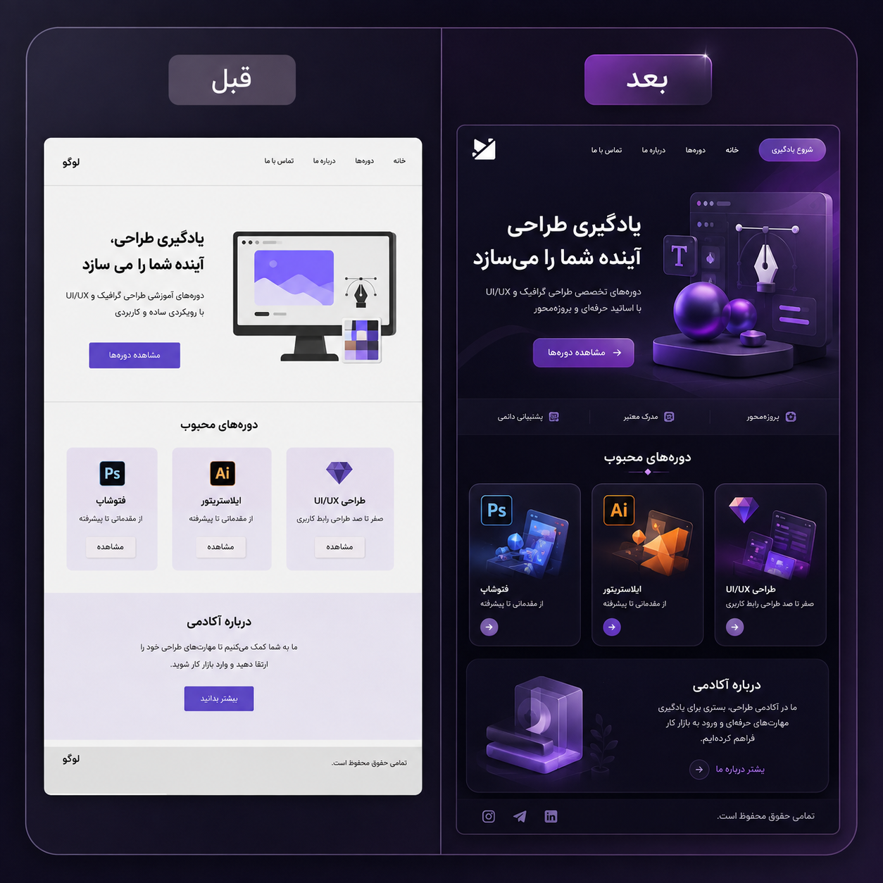نمونه نتیجه هنرجو