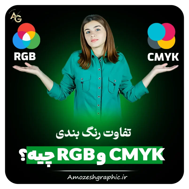 تفاوت رنگ بندی CMYK و RGB