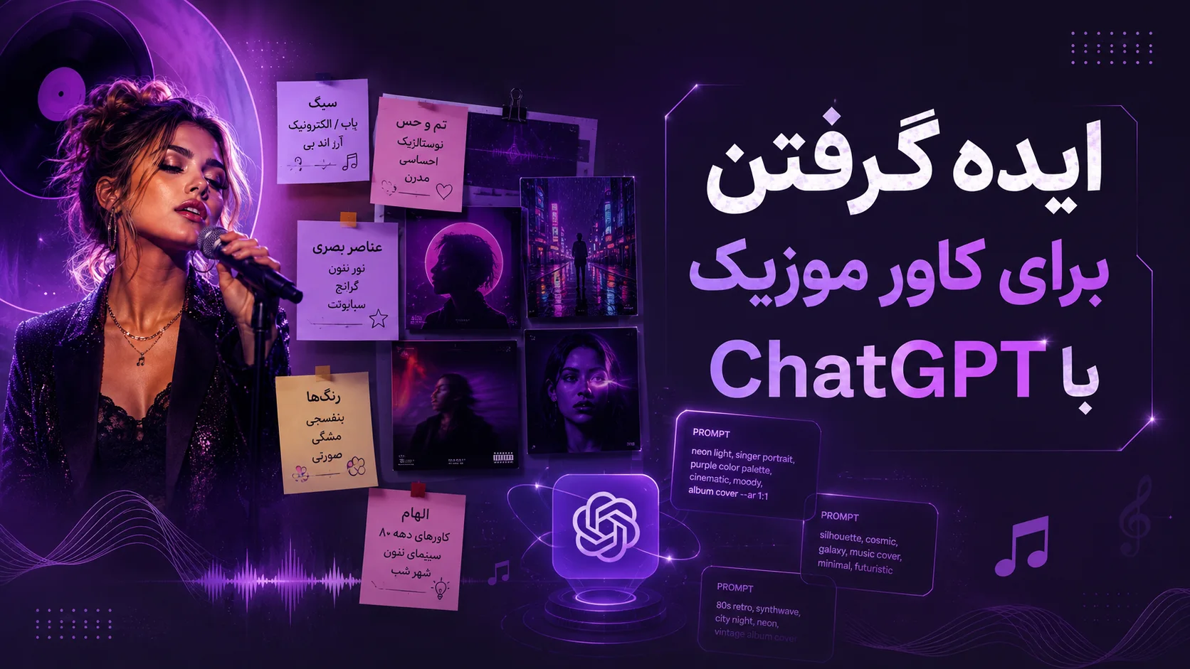 ایده گرفتن برای کاور موزیک با ChatGPT