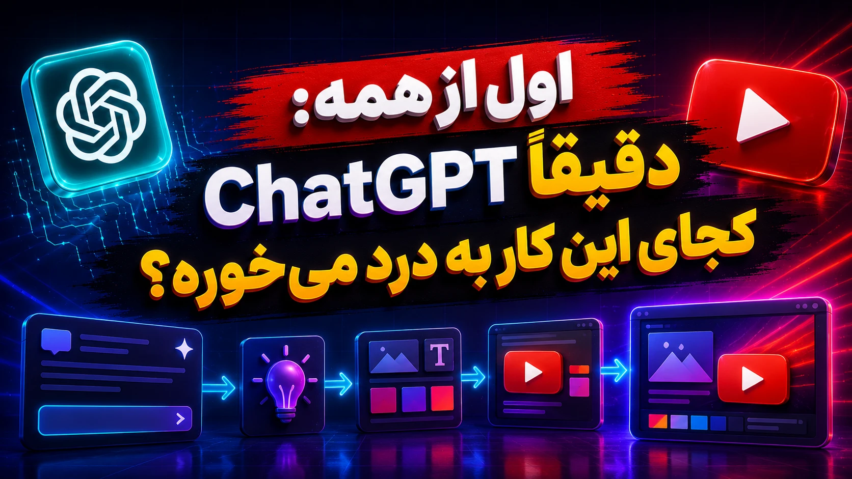 ساخت کاور یوتیوب با ChatGPT؛ این فونتها ویدئوت رو نجات میدن! 2 ChatGPT دقیقاً کجای این کار به درد میخوره؟