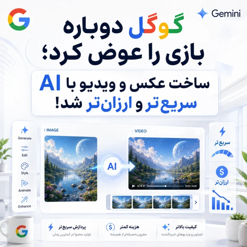 ساخت عکس و ویدیو با AI سریع‌تر و ارزان‌تر شد